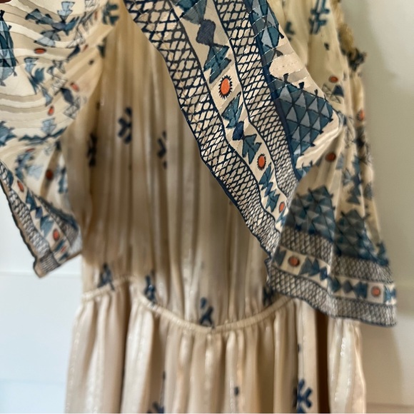 Joie Sorne print popover maxi dress size Large - Picture 5 of 7